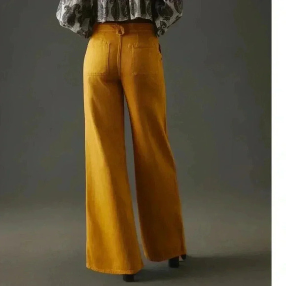 Anthropologie Pilcro Low-Rise Column Wide Leg Pants Size 29 TALL - Picture 2 of 9